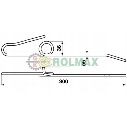 Motowidla finger 320206m1 massey ferguson