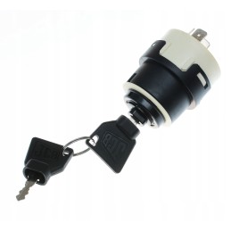 Ignition switch with keys for JCB backhoe loader