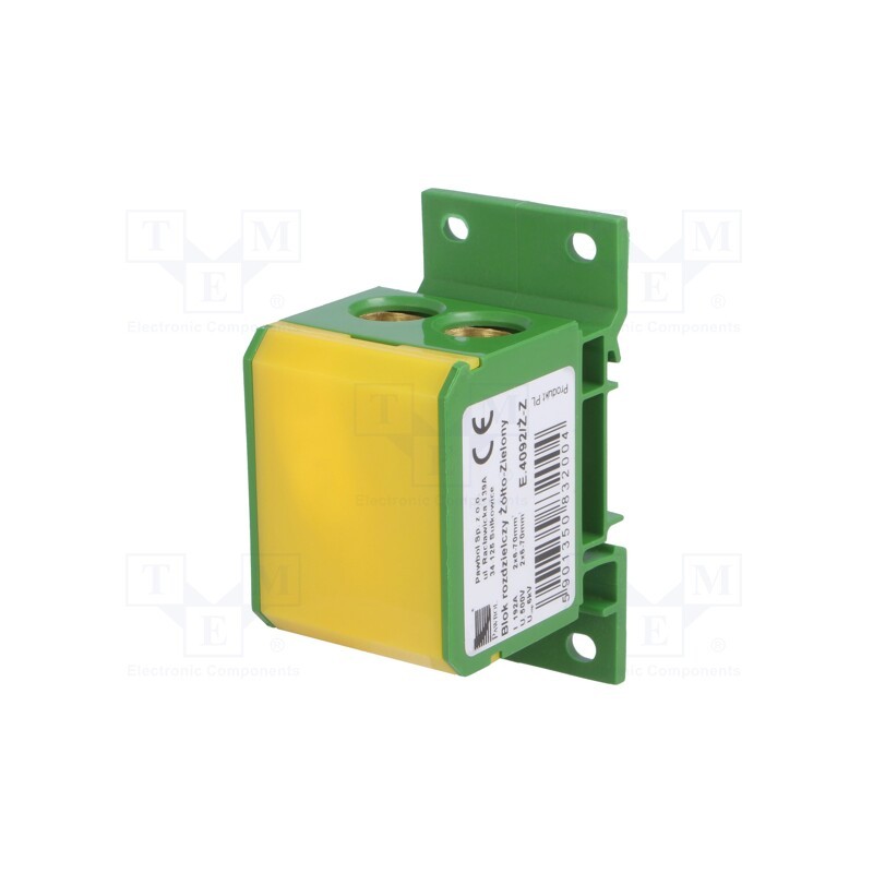 1 pcs x PAWBOL - E.4092/Ż-Z - Splice terminal: distribution block, 6÷70mm2, ways: 1, polyamide