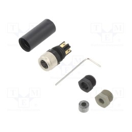 1 pcs x MURR ELEKTRONIK - 7000-08631-0000000 - Plug, M8, PIN: 4, female, for cable, screw terminal, IP67, straight