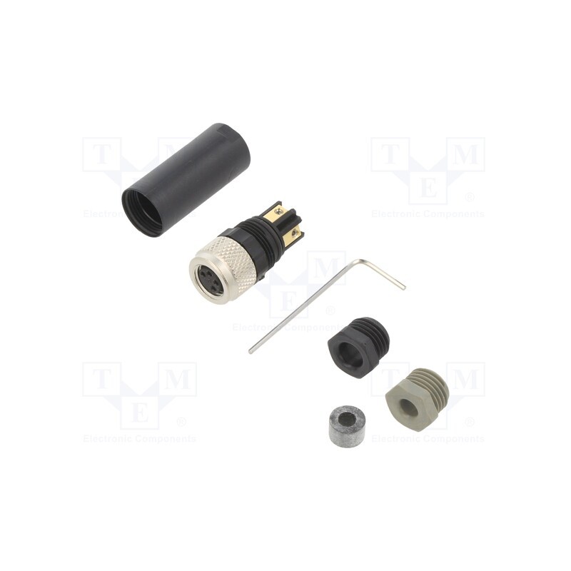 1 pcs x MURR ELEKTRONIK - 7000-08631-0000000 - Plug, M8, PIN: 4, female, for cable, screw terminal, IP67, straight