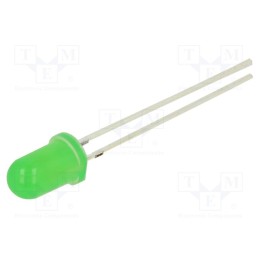 1 pcs x OPTOSUPPLY - OSG58A5B64A-1MA - LED, 5mm, green, 500÷750mcd, 60°, Front: convex, 2.8÷3.4V, -30÷85°C