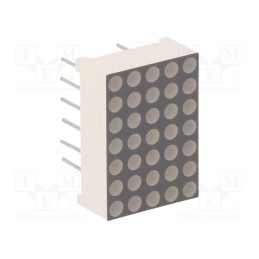 1 pcs x FORYARD - FYM-7571BUHR-21 - Display: LED, matrix, 5x7, red, 30÷60mcd, anode, 12.7x17.8x6.3mm