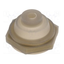 1 pcs x KNITTER-SWITCH - ET 507 Z - Waterproof cover, screw, Mat: silicone, Body: grey, Illumin: none