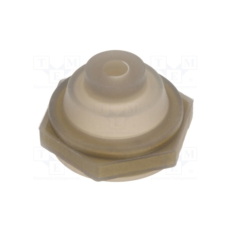 1 pcs x KNITTER-SWITCH - ET 507 Z - Waterproof cover, screw, Mat: silicone, Body: grey, Illumin: none