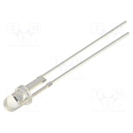 1 pcs x OPTOSUPPLY - OSY6CA3131P - LED, 3mm, gold, 22000÷25000mcd, 30°, Front: convex, 2÷2.8V