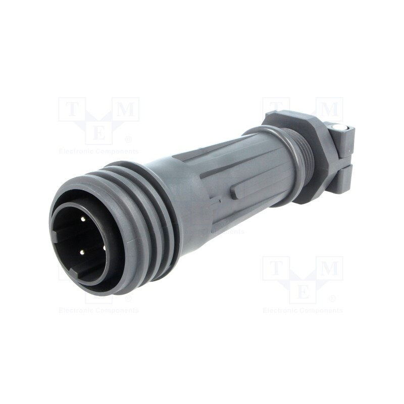 1 pcs x BULGIN - EXP-A921/03/P - Connector: circular, plug, male, PIN: 3, EXPlora, Contacts: brass