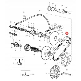 Wide profile belt mf la340435156 original