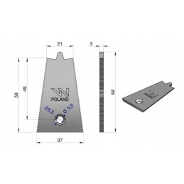 Bizon bayonet stop 5040002049 Warynski