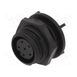 1 pcs x BULGIN - PX0413/06S/PC - Connector: circular, socket, female, PIN: 6, Buccaneer 400, IP68