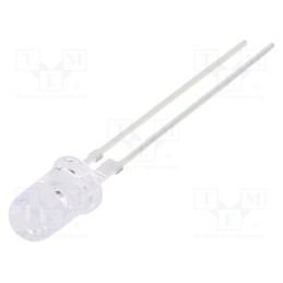 1 pcs x OPTOSUPPLY - OS5OKA5111Y - LED, 5mm, orange, 15°, Front: convex, 2÷2.8V, No.of term: 2, 6÷8lm