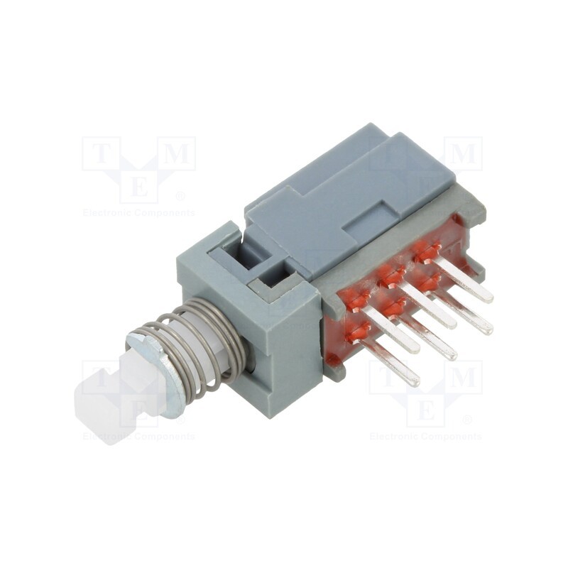 1 pcs x E-SWITCH - PBH2UEENAGX - Switch: push-button, Pos: 2, DPDT, 0.1A/30VDC, ON-ON, THT