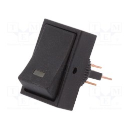 1 pcs x SCI - R13-207L-01-BBY - ROCKER, SPST, Pos: 2, ON-OFF, 25A/12VDC, orange, LED,point, 12VDC