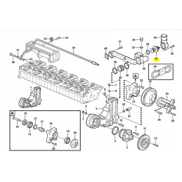 Thermostat cva excavator backhoe loader volvo
