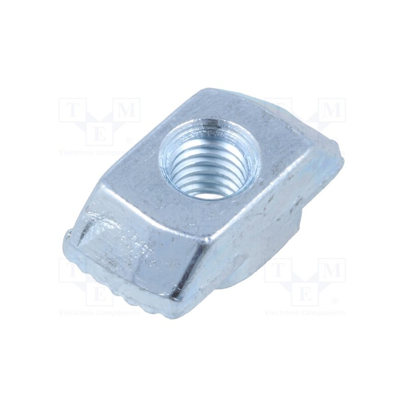10 pcs x FATH - 096H10630 - Nut, for profiles, Width of the groove: 10mm, steel, zinc, T-slot