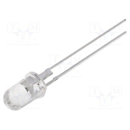 1 pcs x OPTOSUPPLY - OSO5PA5111P - LED, 5mm, orange, 50000÷60000mcd, 15°, Front: convex, 2÷2.8V