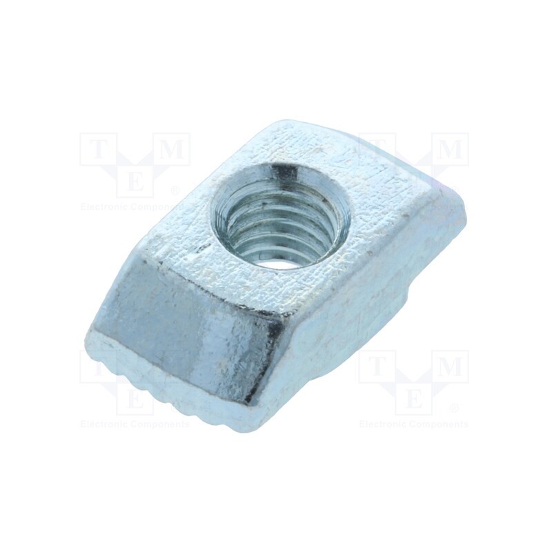 10 pcs x FATH - 096H10617 - Nut, for profiles, Width of the groove: 10mm, steel, zinc, T-slot