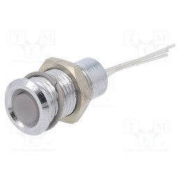 1 pcs x CML INNOVATIVE TECHNOLOGIES - 19100004 - Indicator: LED, flat, red/green/yellow, 2.1VDC,2.2VDC, Ø8mm, metal