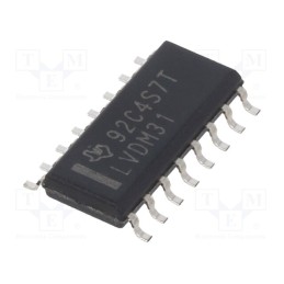 1 pcs x TEXAS INSTRUMENTS - SN65LVDM31D - IC: interface, line driver, 150Mbps, 3÷3.6VDC, LVDS, SMD, SO16, Ch: 4