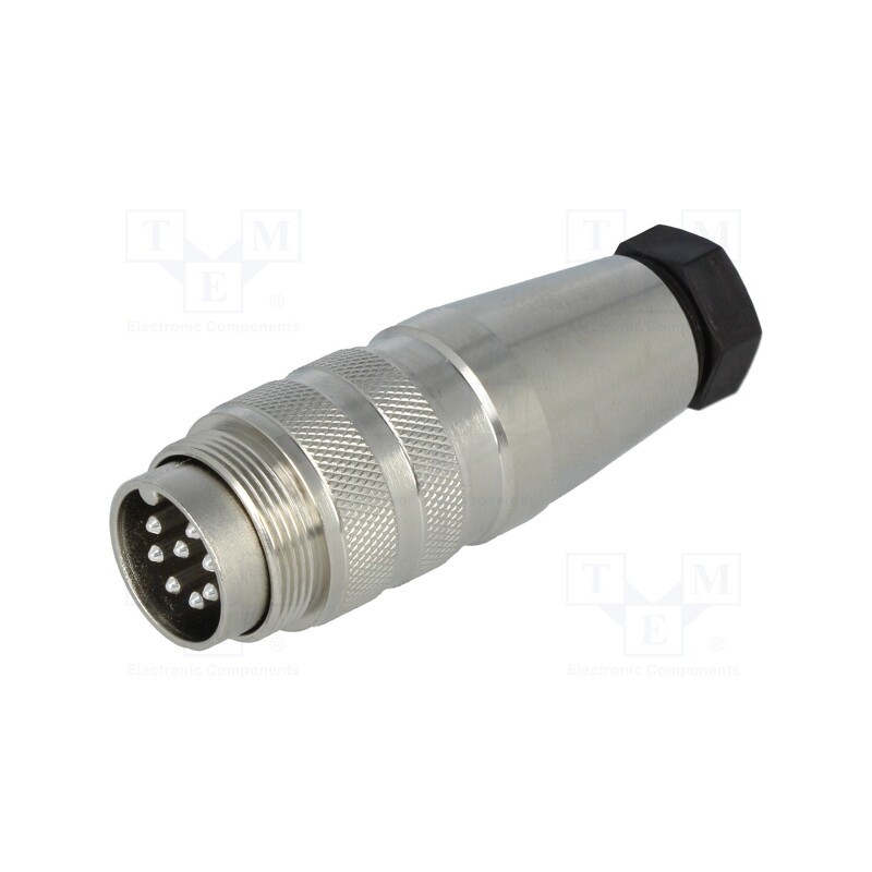 1 pcs x AMPHENOL - C09131H0081002U - Connector: M16, plug, male, soldering, for cable, PIN: 8, 3A, 300V