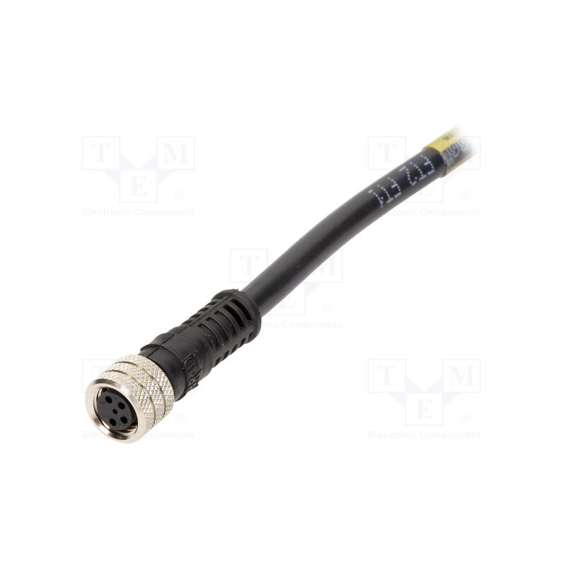 1 pcs x MOLEX - 120027-0131 - Connector: M8, female, PIN: 4, straight, with lead, plug, 3A, IP67