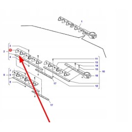 9982 481 thick grooved scythe blade agv