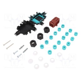 1 pcs x TECHNO - THR.200.S3M - Connector: AC supply, screw terminal, TH200, 2.5÷9.5mm, 250V, IP67