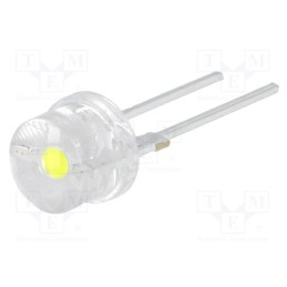 1 pcs x OPTOSUPPLY - OS5WM387E1U - LED, 8mm, white cold, 140°, Front: convex, 8.4÷10.8V, No.of term: 2