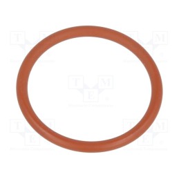 10 pcs x HUMMEL - 1.321.1100.22 - O-ring gasket, VMQ, Thk: 1.5mm, Øint: 16mm, PG11, red, -60÷250°C