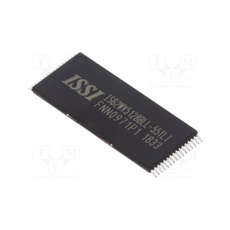 1 pcs x ISSI - IS62WV5128BLL-55TLI - IC: SRAM memory, 4MbSRAM, 512kx8bit, 2.5÷3.6V, 55ns, TSOP32