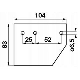 Claas 611219 scythe stem