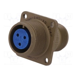 1 pcs x AMPHENOL - 97-3100A-14S-1S - Connector: circular, size 14S, 97, aluminium alloy, olive, socket