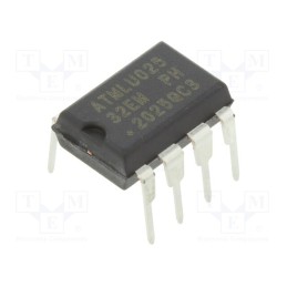1 pcs x MICROCHIP TECHNOLOGY - AT24C32E-PUM - IC: EEPROM memory, 32kbEEPROM, 2-wire,I2C, 4kx8bit, 1.7÷3.6V, 1MHz