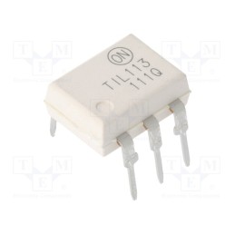 1 pcs x ONSEMI - TIL113M - Optocoupler, THT, Ch: 1, OUT: Darlington, Uinsul: 4.17kV, DIP6