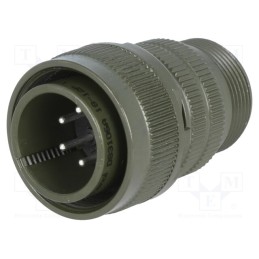 1 pcs x AMPHENOL - DS3106A 18-12P - Connector: circular, size 18, MS/DS, aluminium alloy, olive, plug