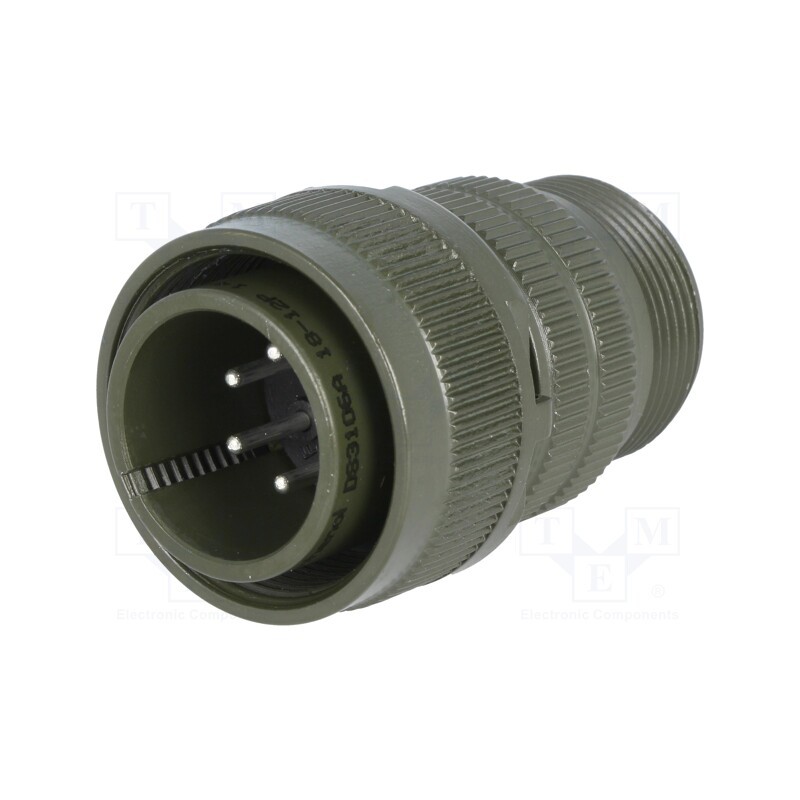 1 pcs x AMPHENOL - DS3106A 18-12P - Connector: circular, size 18, MS/DS, aluminium alloy, olive, plug