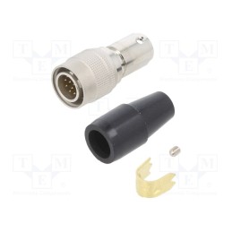 1 pcs x HIROSE - HR10A-10P-12P(74) - Connector: circular, HR10, push-pull, plug, 2A, silver plated, male