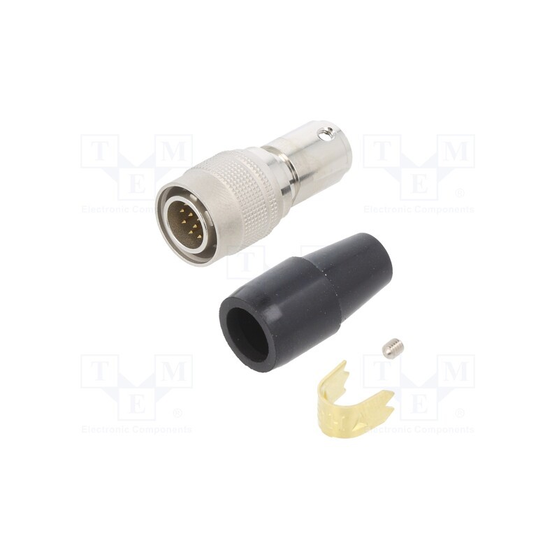 1 pcs x HIROSE - HR10A-10P-12P(74) - Connector: circular, HR10, push-pull, plug, 2A, silver plated, male