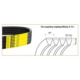 4 15j 4640 narrow profile band