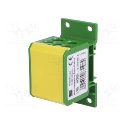 1 pcs x PAWBOL - E.4091/Ż-Z - Splice terminal: distribution block, 2.5÷50mm2, ways: 1, TS35
