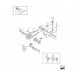 Feeder gear wheel New Holland TC Z24 84037151