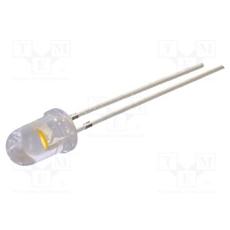 1 pcs x OPTOSUPPLY - OS6MFL5A31A - LED, 5mm, white warm, 28000÷38000mcd, 30°, Front: convex, 2.9÷3.6V
