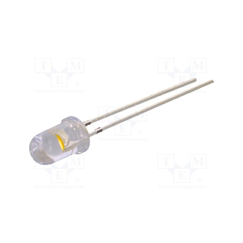 1 pcs x OPTOSUPPLY - OS6MFL5A31A - LED, 5mm, white warm, 28000÷38000mcd, 30°, Front: convex, 2.9÷3.6V