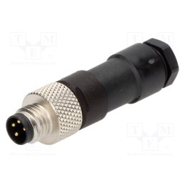 1 pcs x MOLEX - 120091-0010 - Connector: M8, male, PIN: 4, straight, for cable, plug, Nano-Change