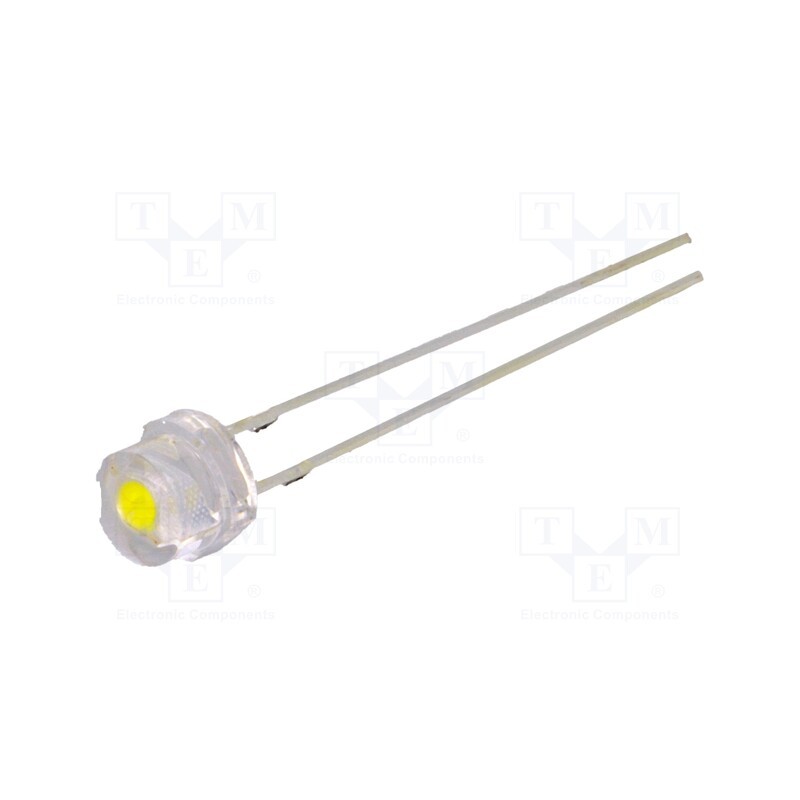 1 pcs x OPTOSUPPLY - OS4WFL56E1A - LED, 4.8mm, white cold, 5800÷7000mcd, 140°, 2.9÷3.6V, No.of term: 2