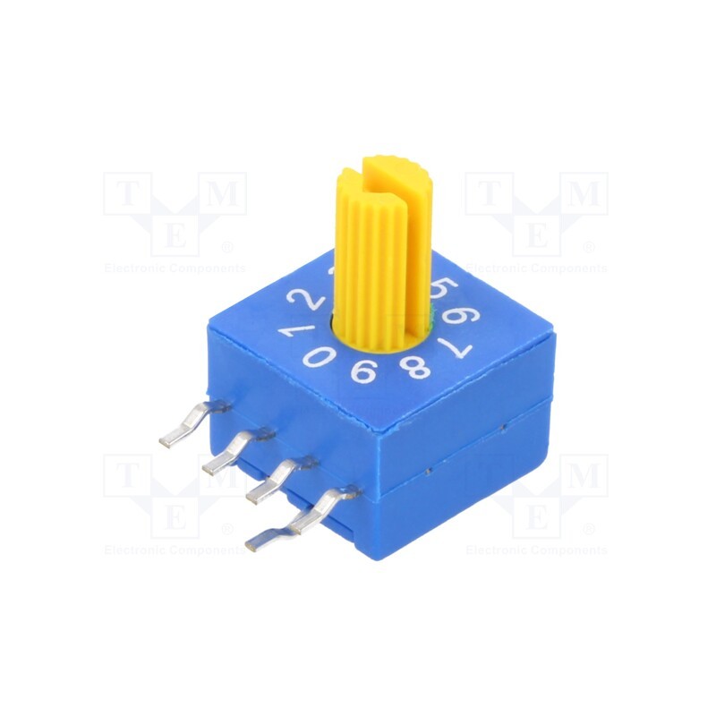 1 pcs x ECE - ERD510RRZ - Encoding switch, DEC/BCD, Pos: 10, THT, Rcont max: 100mΩ, 5Ncm, ERD