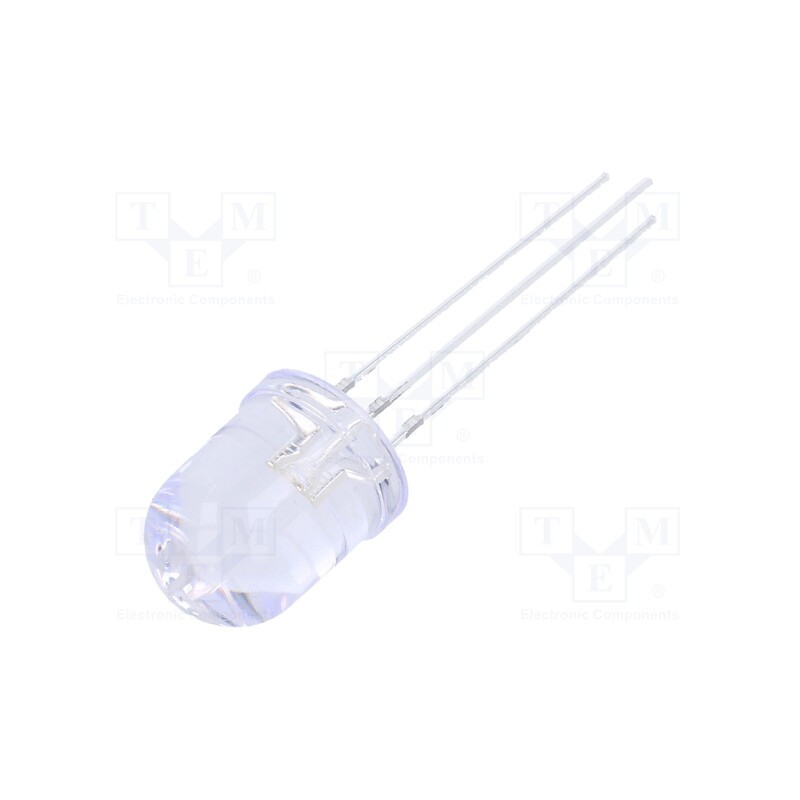 1 pcs x OPTOSUPPLY - OSRBMAA131A - LED, 10mm, red/blue, 30°, Front: convex, 2.1÷2.6/3.1÷3.6V, -30÷85°C