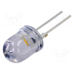 1 pcs x OPTOSUPPLY - OS5MFLA131U - LED, 10mm, white warm, 30°, Front: convex, 2.8÷3.6V, No.of term: 2