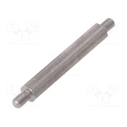 10 pcs x DREMEC - 448X50 - Screwed spacer sleeve, 50mm, Ext.thread: M5, hexagonal