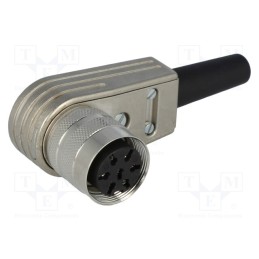 1 pcs x AMPHENOL - T3476005U - Connector: M16, plug, female, soldering, for cable, PIN: 7, 5A, 300V